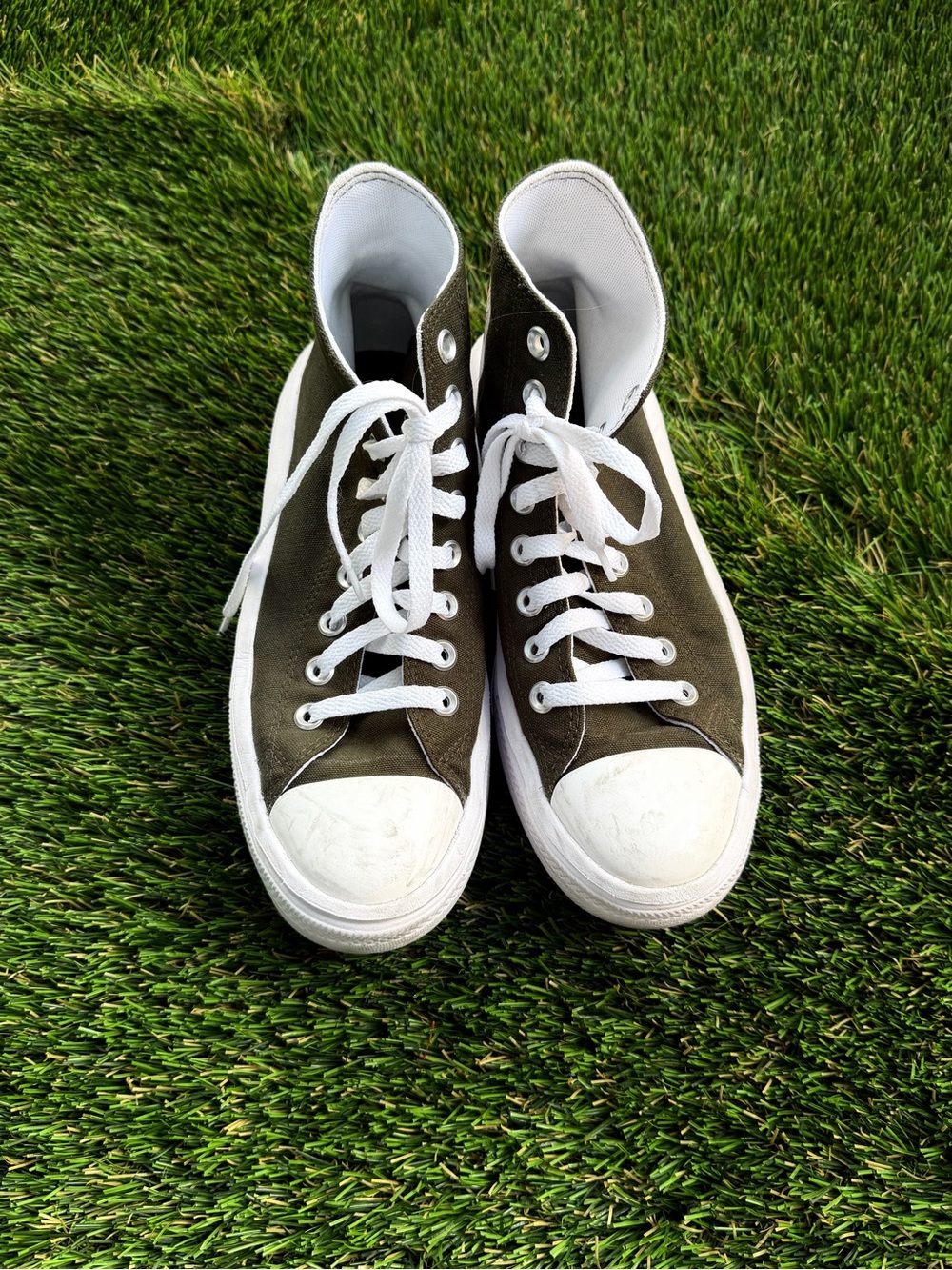 Converse All Star Move Hi Tops in Dark Olive Green -  High-Top Sneakers